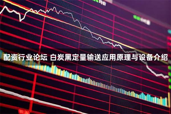 配资行业论坛 白炭黑定量输送应用原理与设备介绍